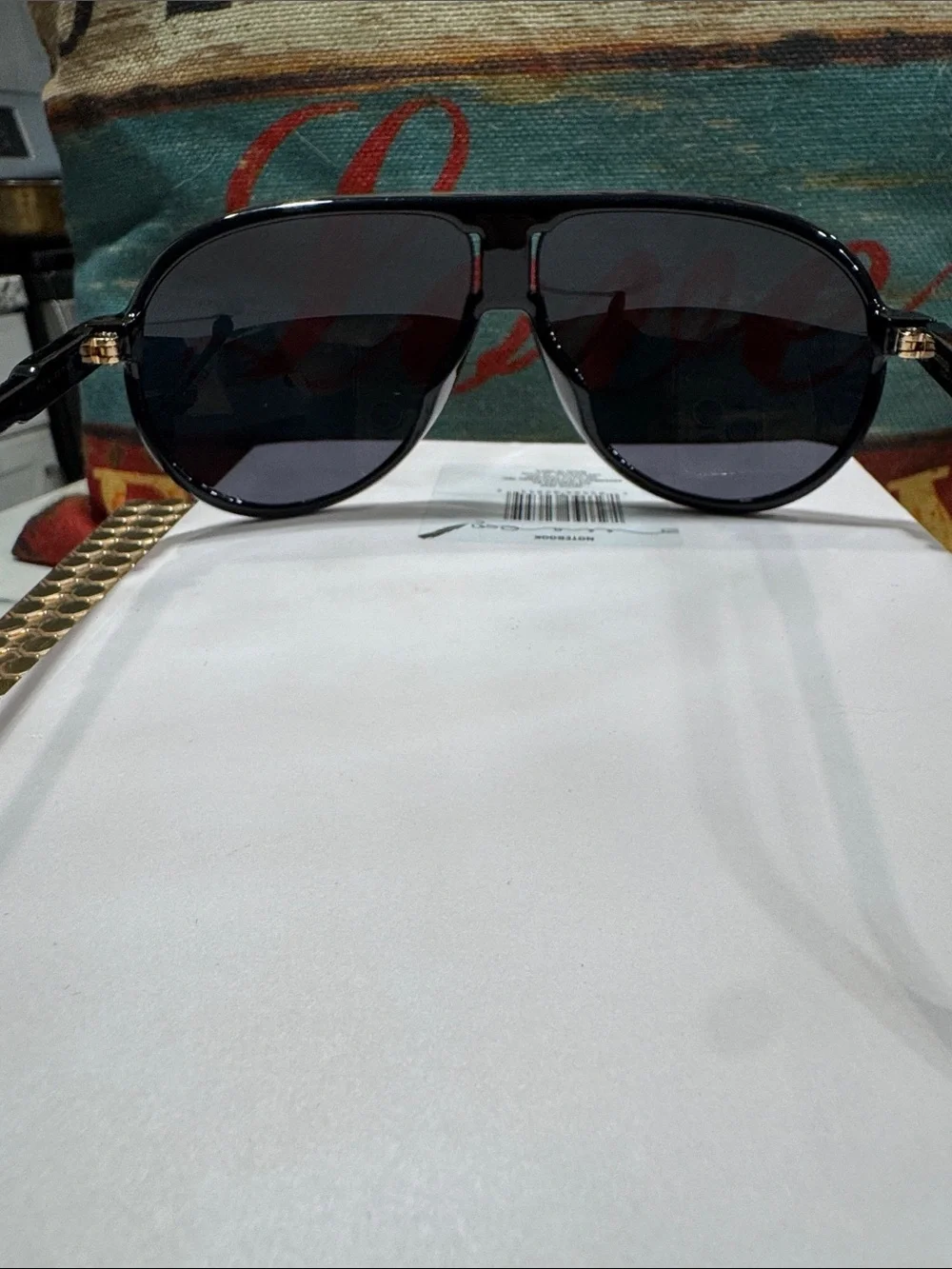 Carrera Champion Black Designer Sunglasses Black Lenses Aviator Special Edition